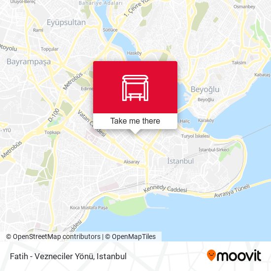 Fatih - Vezneciler Yönü map