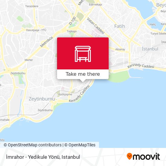 İmrahor - Yedikule Yönü map