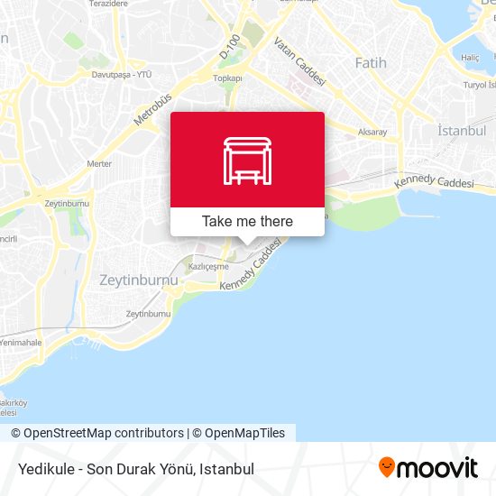 Yedikule - Son Durak Yönü map