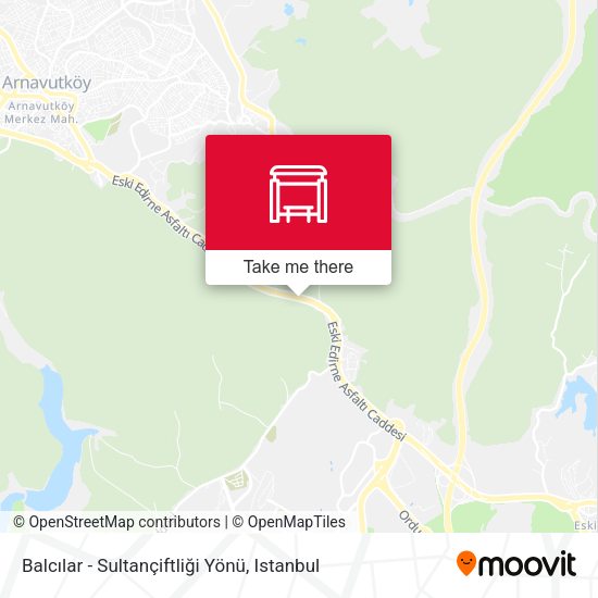 Balcılar - Sultançiftliği Yönü map