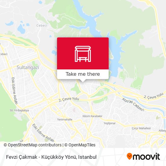 Fevzi Çakmak - Küçükköy Yönü map