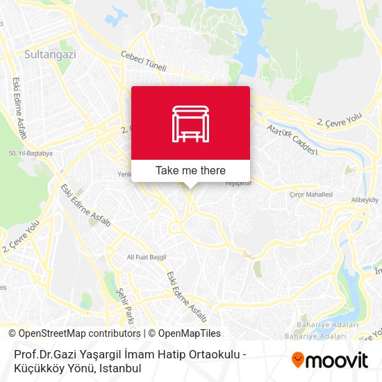 Prof.Dr.Gazi Yaşargil İmam Hatip Ortaokulu - Küçükköy Yönü map