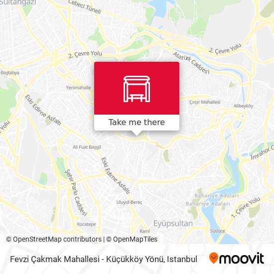 Fevzi Çakmak Mahallesi - Küçükköy Yönü map