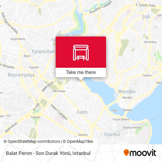 Balat Peron - Son Durak Yönü map