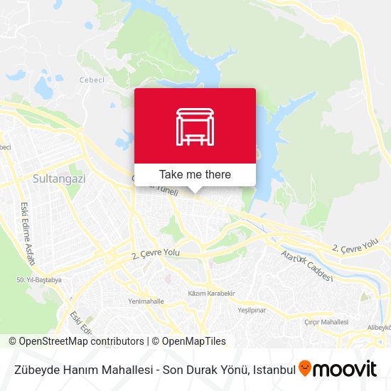 Zübeyde Hanım Mahallesi - Son Durak Yönü map