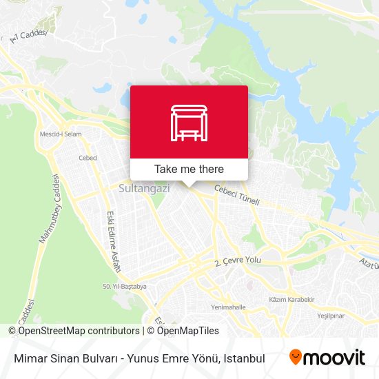 Mimar Sinan Bulvarı - Yunus Emre Yönü map