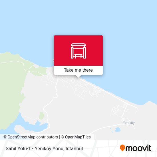 Sahil Yolu-1 - Yeniköy Yönü map
