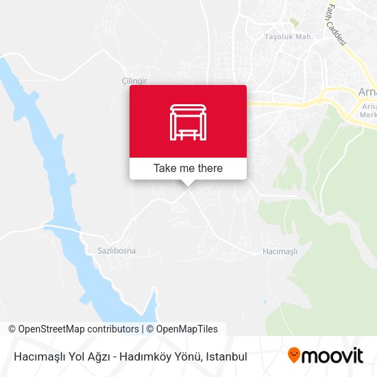Hacımaşlı Yol Ağzı - Hadımköy Yönü map