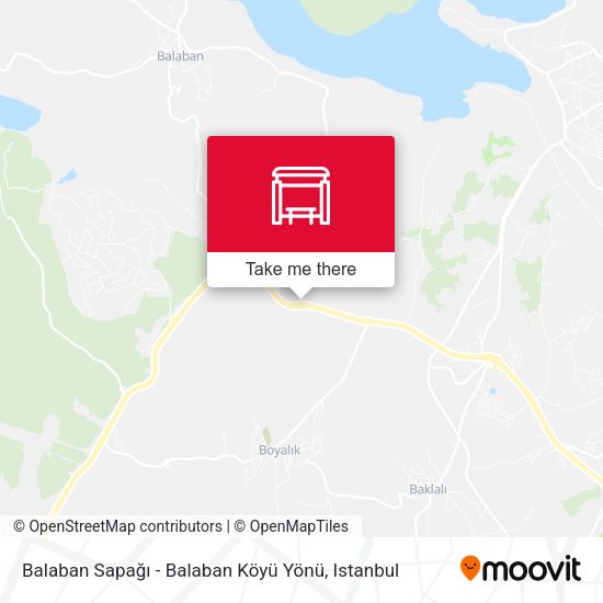 Balaban Sapağı - Balaban Köyü Yönü map