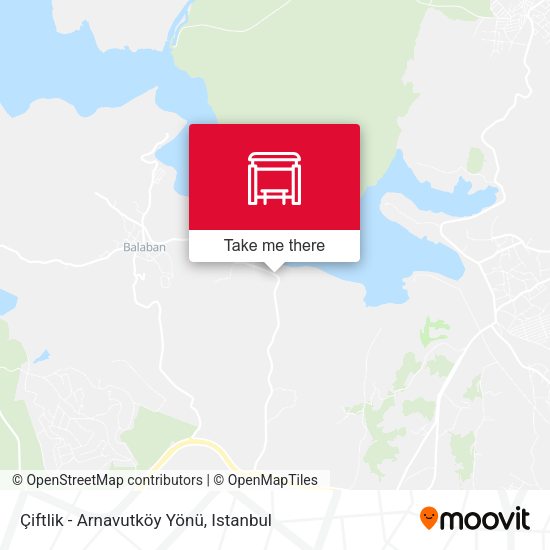 Çiftlik - Arnavutköy Yönü map