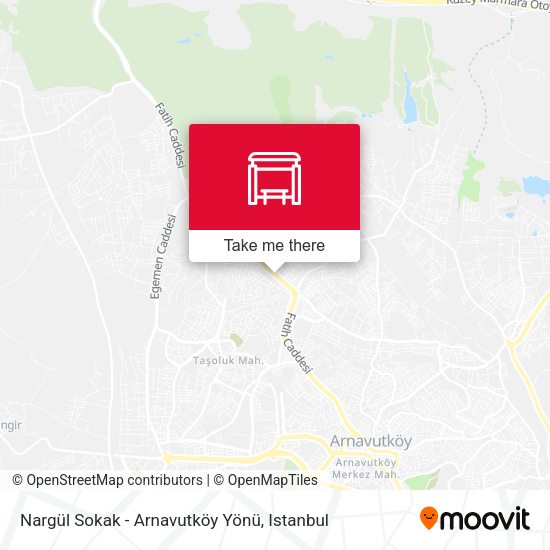 Nargül Sokak - Arnavutköy Yönü map