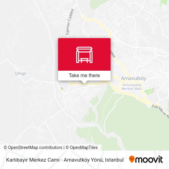 Karlıbayır Merkez Cami - Arnavutköy Yönü map