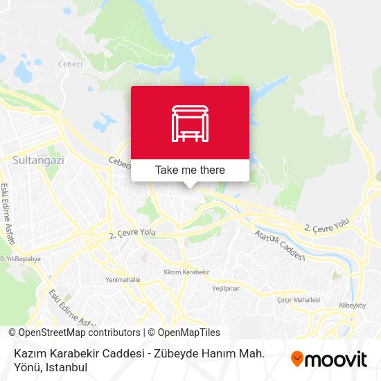 Kazım Karabekir Caddesi - Zübeyde Hanım Mah. Yönü map