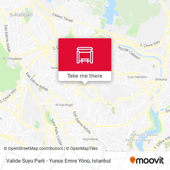 Valide Suyu Park - Yunus Emre Yönü map