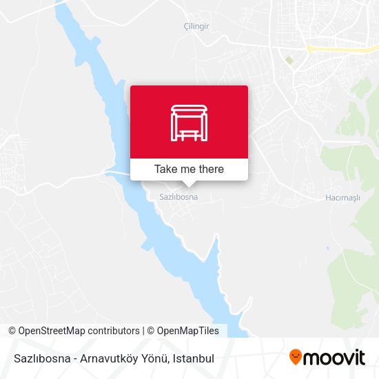 Sazlıbosna - Arnavutköy Yönü map