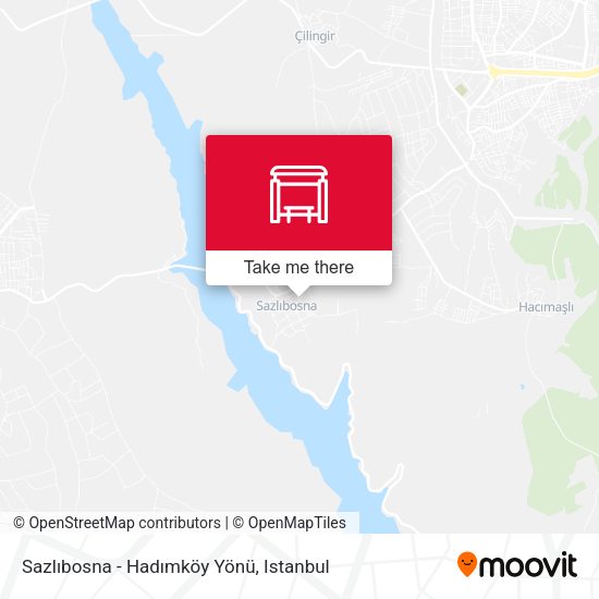 Sazlıbosna - Hadımköy Yönü map
