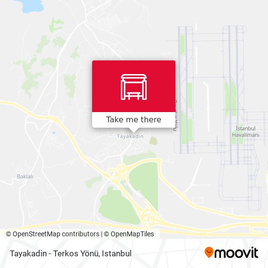 Tayakadin - Terkos Yönü map