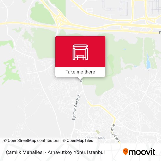 Çamlık Mahallesi - Arnavutköy Yönü map