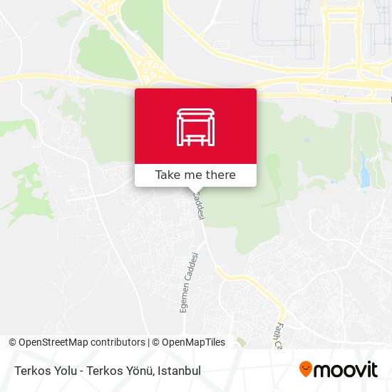 Terkos Yolu - Terkos Yönü map