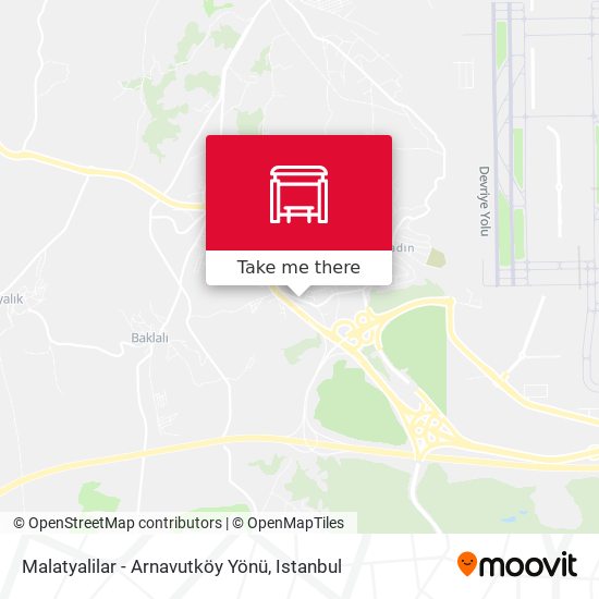 Malatyalilar - Arnavutköy Yönü map