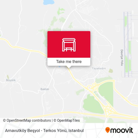Arnavutköy Beşyol - Terkos Yönü map