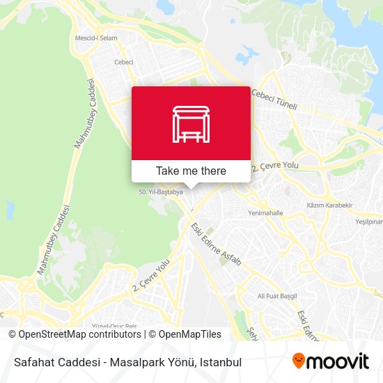 Safahat Caddesi - Masalpark Yönü map