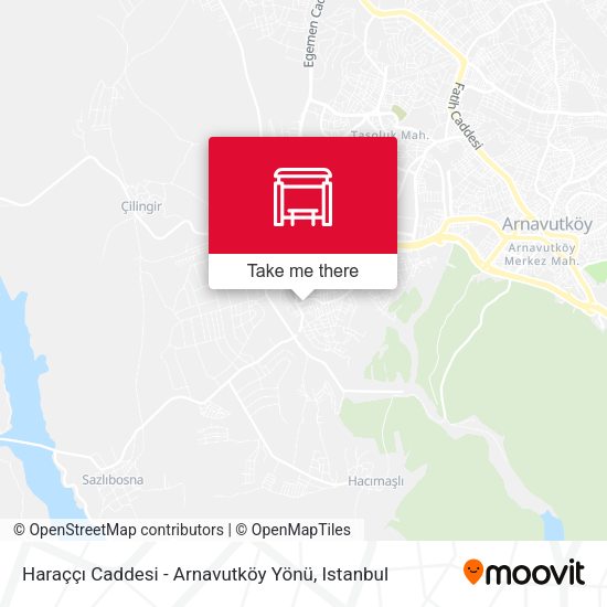 Haraççı Caddesi - Arnavutköy Yönü map