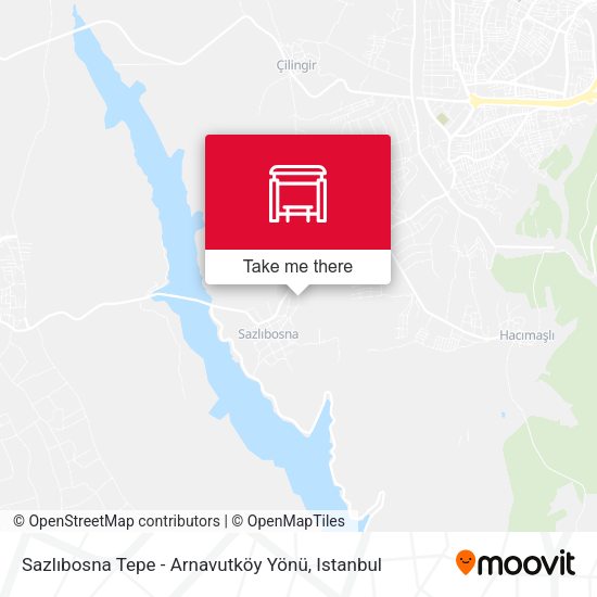 Sazlıbosna Tepe - Arnavutköy Yönü map