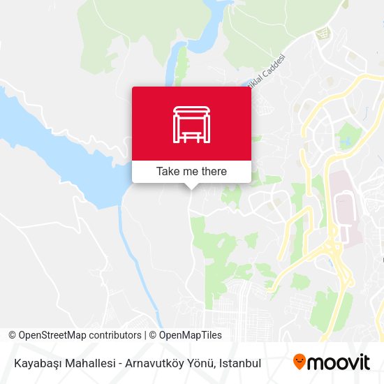 Kayabaşı Mahallesi - Arnavutköy Yönü map