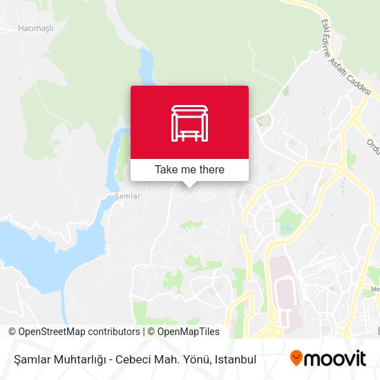 Şamlar Muhtarlığı - Cebeci Mah. Yönü map