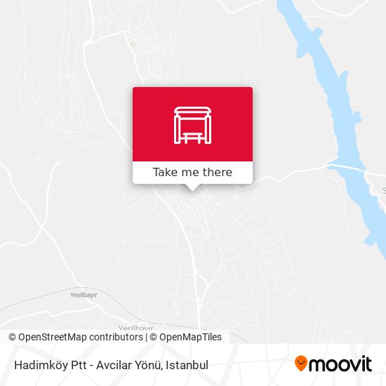 Hadimköy Ptt - Avcilar Yönü map