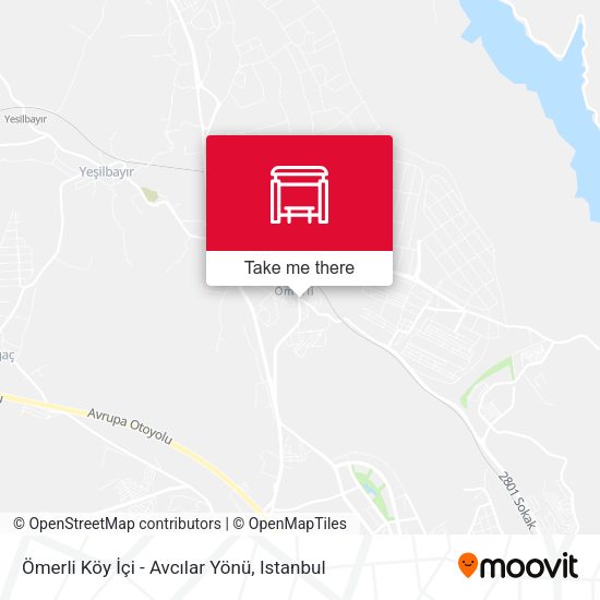 Ömerli Köy İçi - Avcılar Yönü map