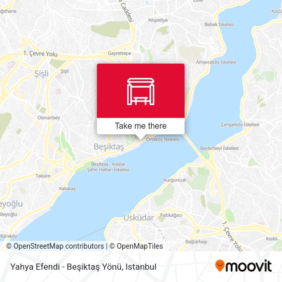 Yahya Efendi - Beşiktaş Yönü map