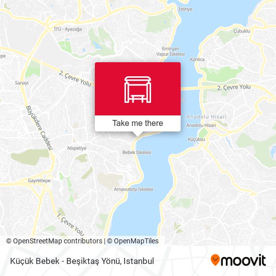 Küçük Bebek - Beşiktaş Yönü map