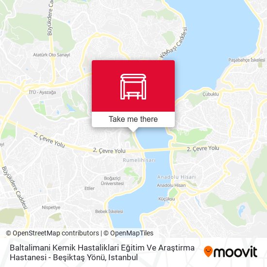 Baltalimani Kemik Hastaliklari Eğitim Ve Araştirma Hastanesi - Beşiktaş Yönü map