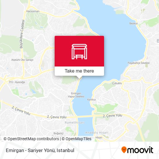 Emirgan - Sariyer Yönü map