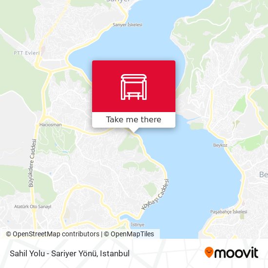 Sahil Yolu  - Sariyer Yönü map