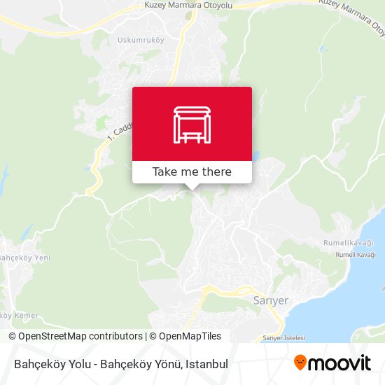 Bahçeköy Yolu - Bahçeköy Yönü map