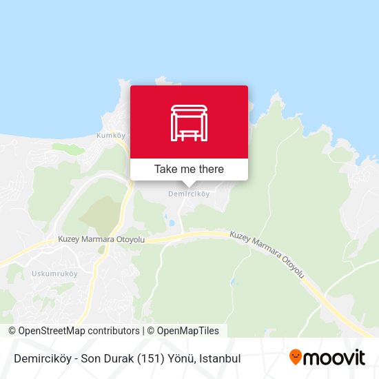 Demirciköy - Son Durak (151) Yönü map