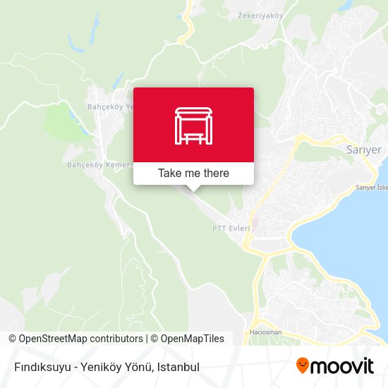 Findiksuyu - Yeniköy Yönü map