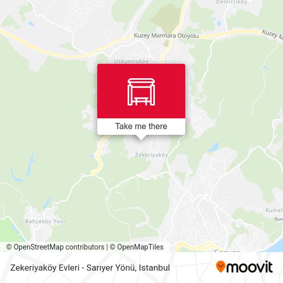 Zekeriyaköy Evleri - Sarıyer Yönü map