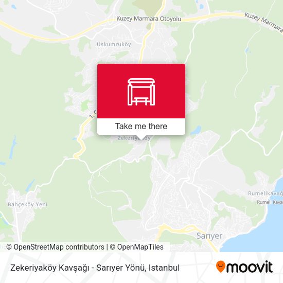 Zekeriyaköy Kavşağı - Sarıyer Yönü map