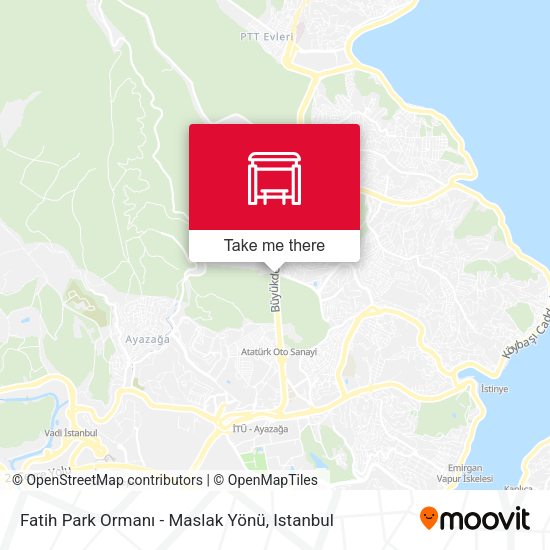 Fatih Park Ormanı - Maslak Yönü map