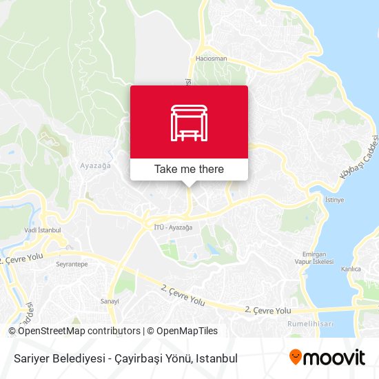 Sariyer Belediyesi - Çayirbaşi Yönü map