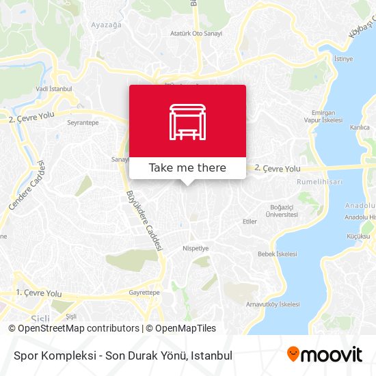 Spor Kompleksi - Son Durak Yönü map