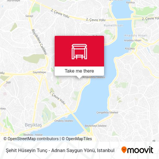 Şehit Hüseyin Tunç - Adnan Saygun Yönü map