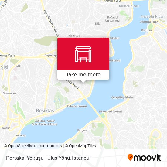 Portakal Yokuşu - Ulus Yönü map