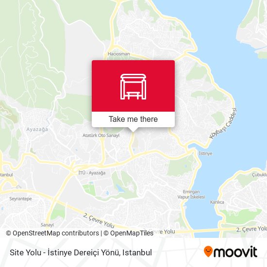 Site Yolu - İstinye Dereiçi Yönü map