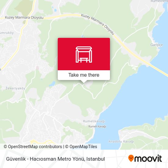 Güvenlik - Hacıosman Metro Yönü map