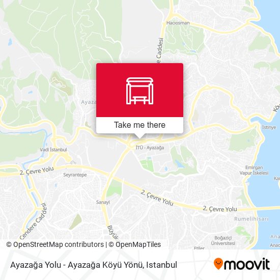 Ayazağa Yolu - Ayazağa Köyü Yönü map